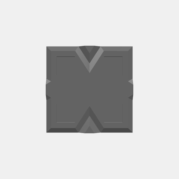 No Wall/Dungeon Plates - Dwarven Tile - 1.25 scale - 1x1 No Wall v1.0.stl