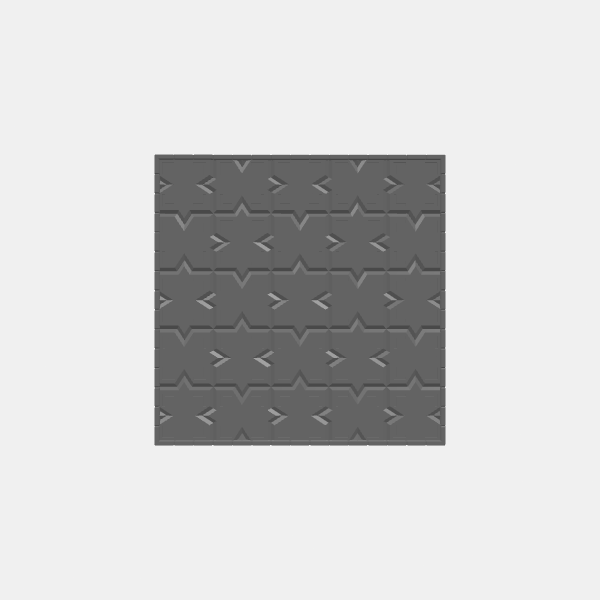 Rooms/Dungeon Plates - Dwarven Tile - 1.25 scale - 5x5 Room Square v1.0.stl