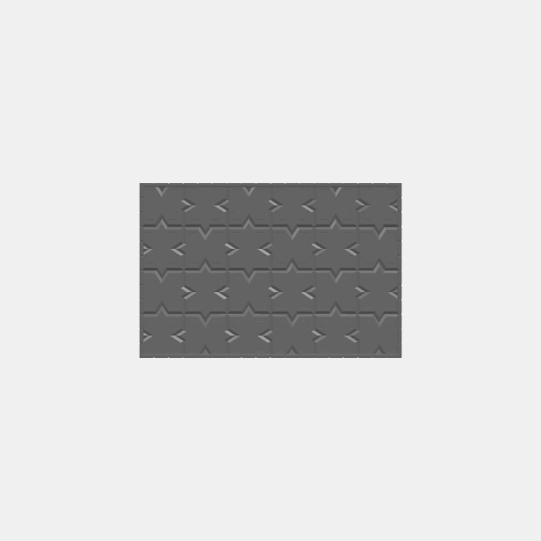 Rooms/Dungeon Plates - Dwarven Tile - 1.25 scale - 4x6 Room Square v1.0.stl