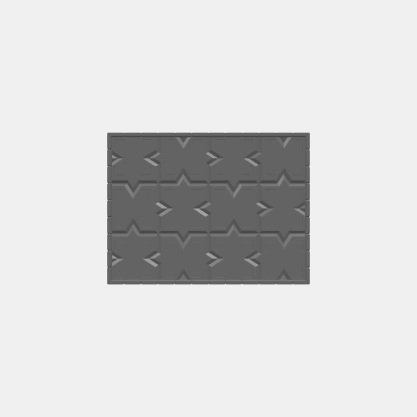 Rooms/Dungeon Plates - Dwarven Tile - 1.25 scale - 3x4 Room Rectangular v1.0.stl