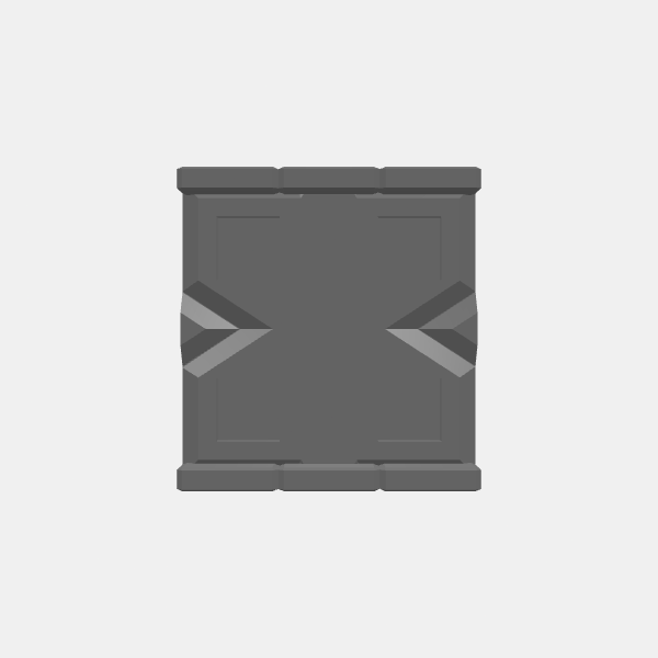 Corridors/Dungeon Plates - Dwarven Tile - 1.25 scale - 1x1 B Corridor v1.0.stl