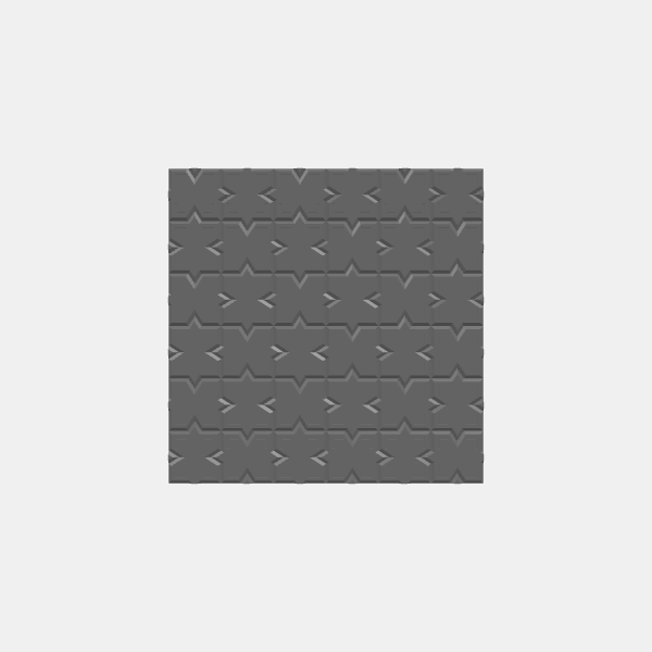 No Wall/Dungeon Plates - Dwarven Tile - 1.25 scale - 6x6 No Wall v1.0.stl