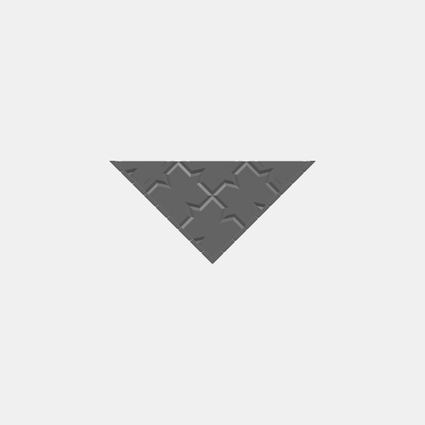 Misc/Dungeon Plates - Dwarven Tile - 1.25 scale - 3x3 Corner Walled Cropped Square Wedge v1.0.stl