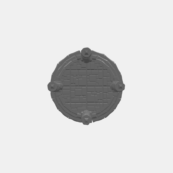 Tilestone - Domed Temple - Female Goddess Face - Base v1.1.stl