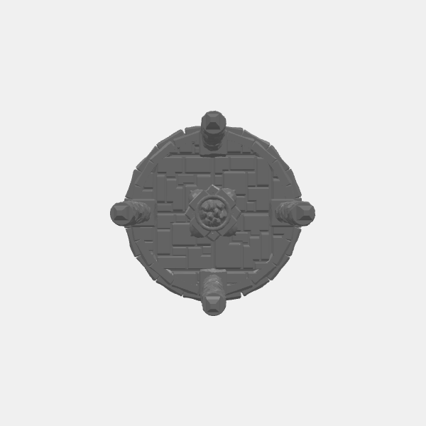 Tilestone - Domed Temple Small - Female Goddess Altar with Brazier - Base v1.0.stl