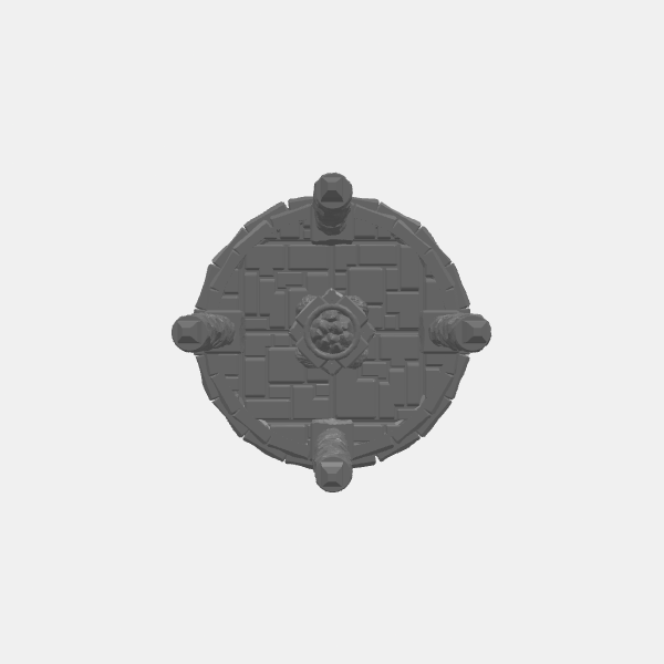 Tilestone - Domed Temple Small - Male God Altar with Brazier - Base v1.0.stl