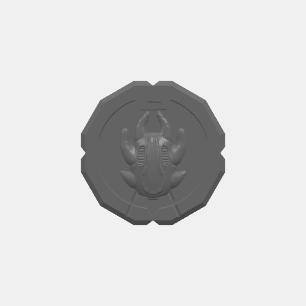 Billions Suns - Xylen Bioships Fleet - Ship Mass 0 - Fighter Wing - Based 25mm v1.0.stl