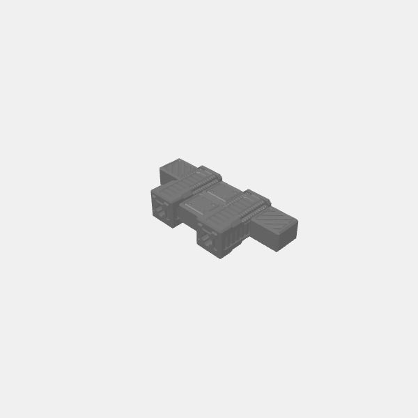 Gaslands - Sci Fi Raceway - Race Wall Barrier - Straight - Short v1.2.stl