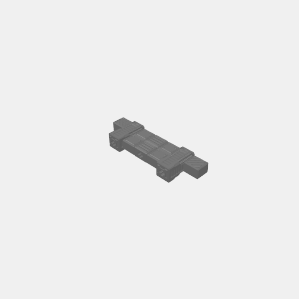 Gaslands - Sci Fi Raceway - Race Wall Barrier - Straight - Medium v1.2.stl