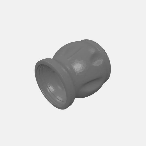 Potion Bottle Dice Jar - Small wavy sided Jar v1.1.stl