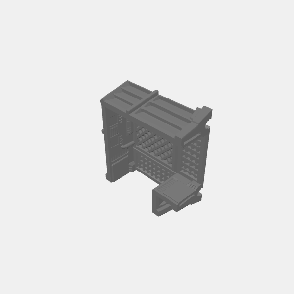 Legion - Imperial Trench - Turn - 90 degree v2.0.stl