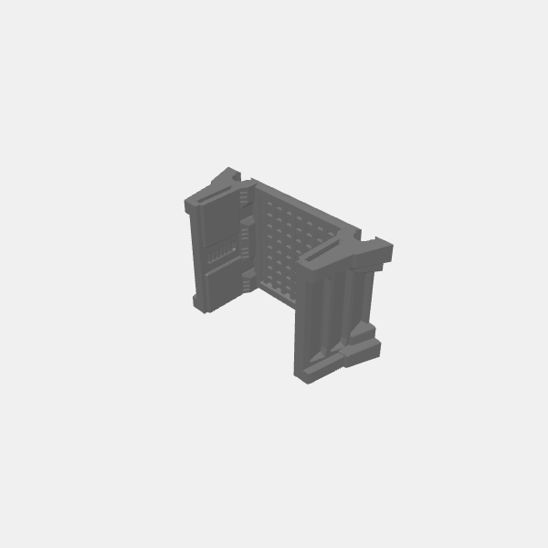 Legion - Imperial Trench - Straight - Short v2.0.stl