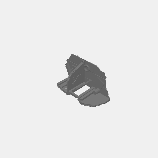 Gaslands - Ruined Concrete Buildings - Tee 1 - Single Level v1.0.stl