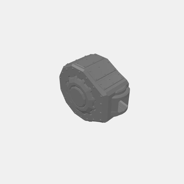 BRUTL - Modular Tank - Turret Top - Iron Clad small 1.0.stl