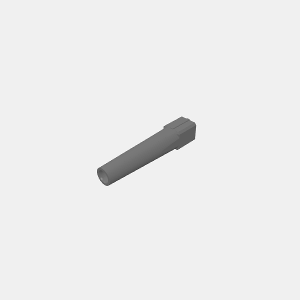 BRUTL - Modular Tank - Gun Barrel - Medium Tapered Plain 1 1.0.stl