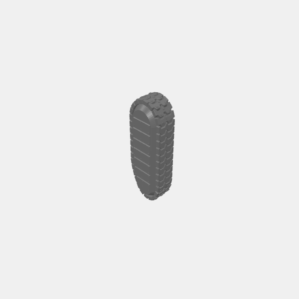 BRUTL - Modular Tank - Tracks - Large Rounded with Side Plates L 1.0.stl