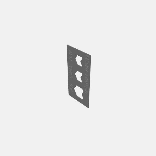 Creature Tokens 5e CR 0 Blanks/Creature Token 5e - Cutting template - Tiny-Small-Medium v1.0.stl