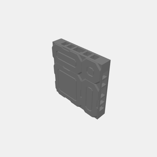 Floor Tiles - Plain Flat/EC-Sablebadger-Starship-Plain Flat v1.0.stl