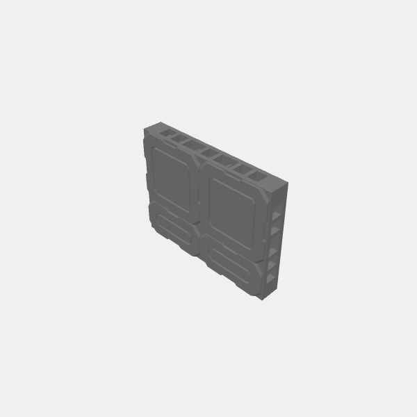 Floor Tiles - Plain Flat/ED-Sablebadger-Starship-Plain Flat v1.0.stl