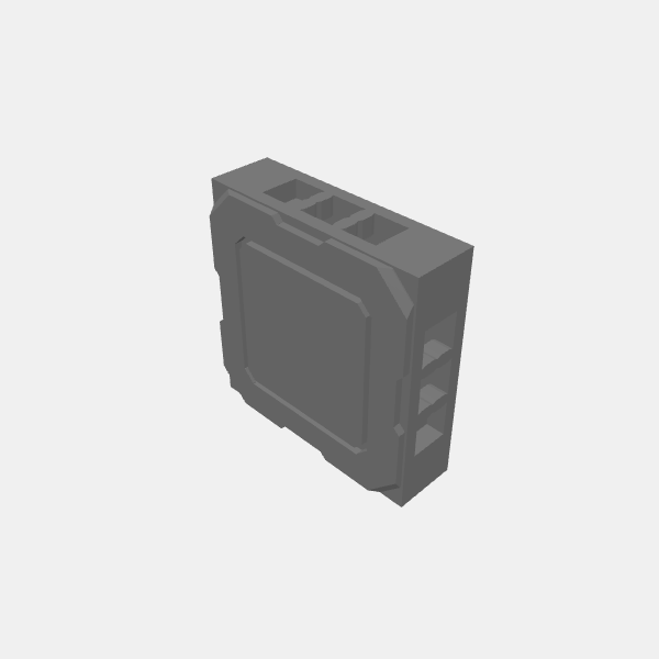 Floor Tiles - Plain Flat/I-Sablebadger-Starship-Plain Flat v1.0.stl
