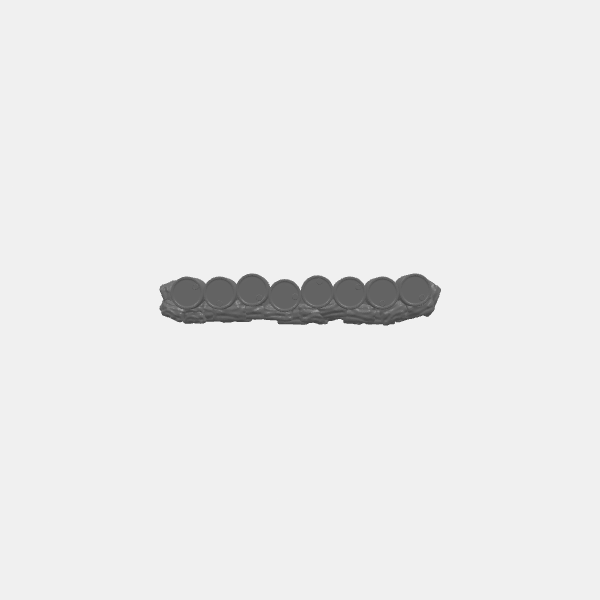 SB3D - Gaslands - Sandbag and Barrels Barricades - Line 8 Barrels v1.0.stl