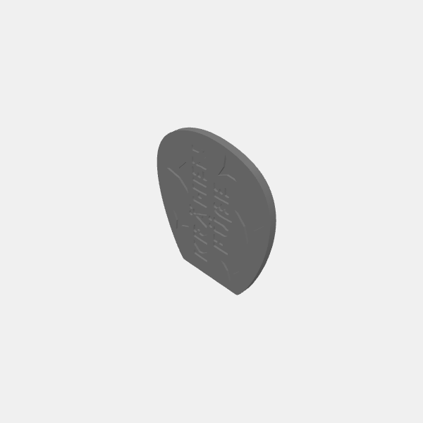 Gaslands templates 2022 GERMAN - Kleine Salve - Krähenfüße v1.0.stl