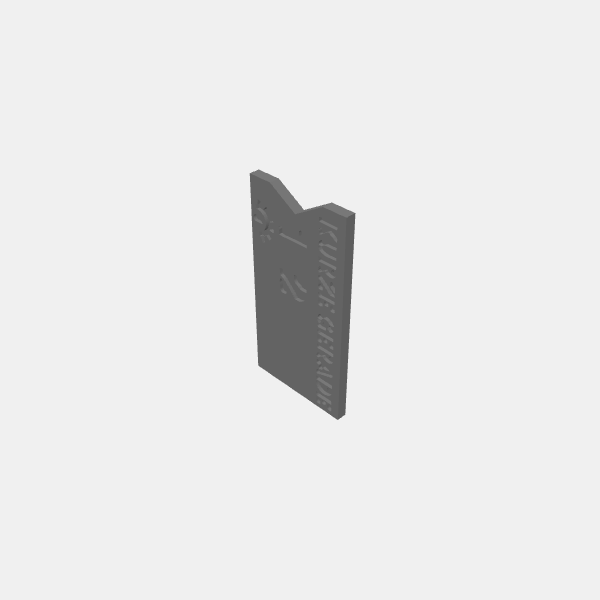 Gaslands templates 2022 GERMAN - Kurze Gerade v1.0.stl