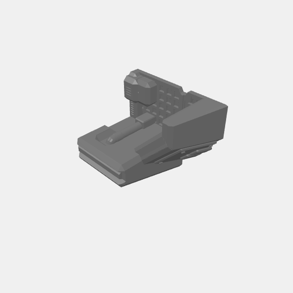 Sci Fi - Trench Barricades - End R v1.0.stl
