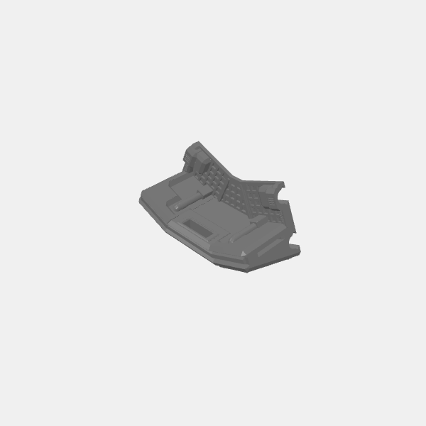 Sci Fi - Trench Barricades - Outer Corner 45 deg v1.0.stl