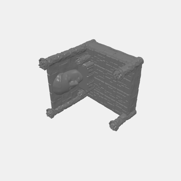 Tilestone - Shrine of the Ancient Goddess - Large Shrine with Braziers v1.1.stl