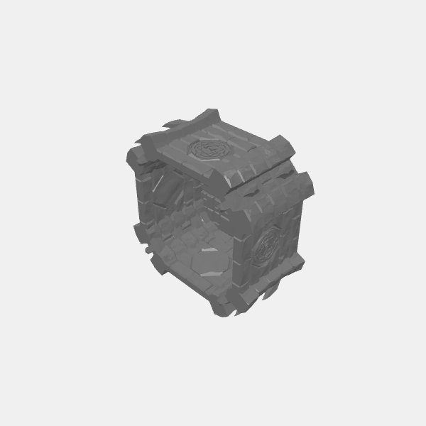 Tilestone Dark Wizard Tower - Middle Section - Mystic Sigil Walls v1.0.stl