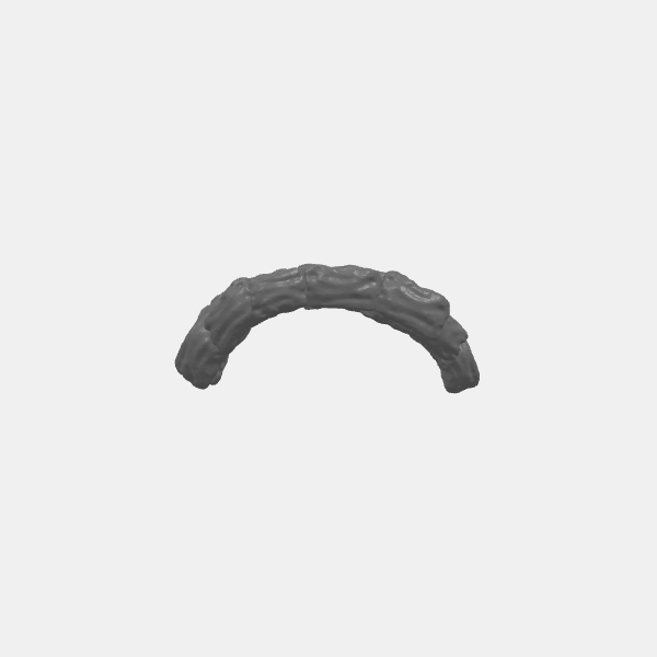 SB3D - Sandbag Barricade Terrain - 32mm - Arc v1.0.stl
