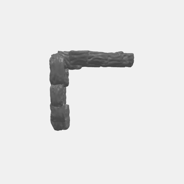 SB3D - Sandbag Barricade Terrain - 28mm - Corner L v1.0.stl