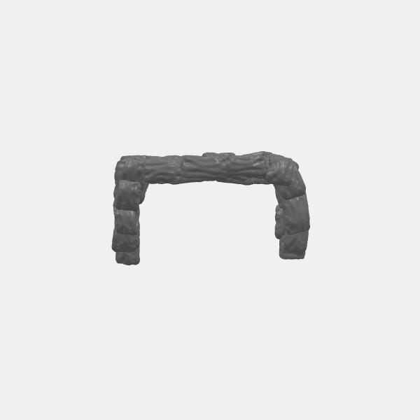 SB3D - Sandbag Barricade Terrain - 28mm - Square med v1.0.stl