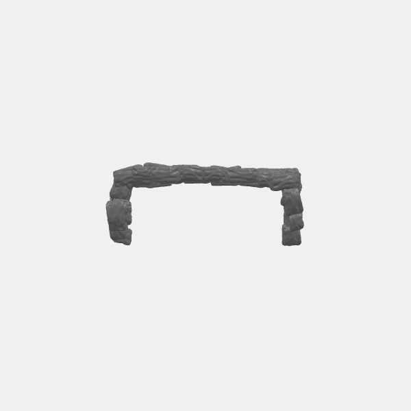 SB3D - Sandbag Barricade Terrain - 28mm - Square lrg v1.0.stl