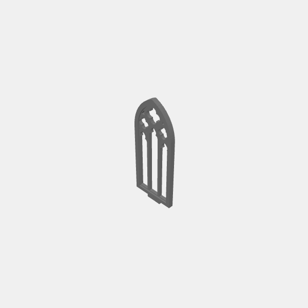 Fantasy - Tilestone Ramparts - Arched Window Insert - Gothic v1.2.stl