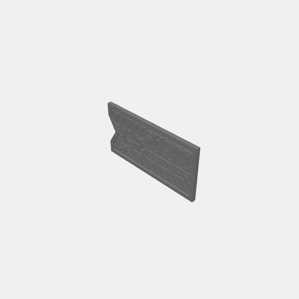 Gaslands Templates - Tire Tracks - Short v1.1.stl