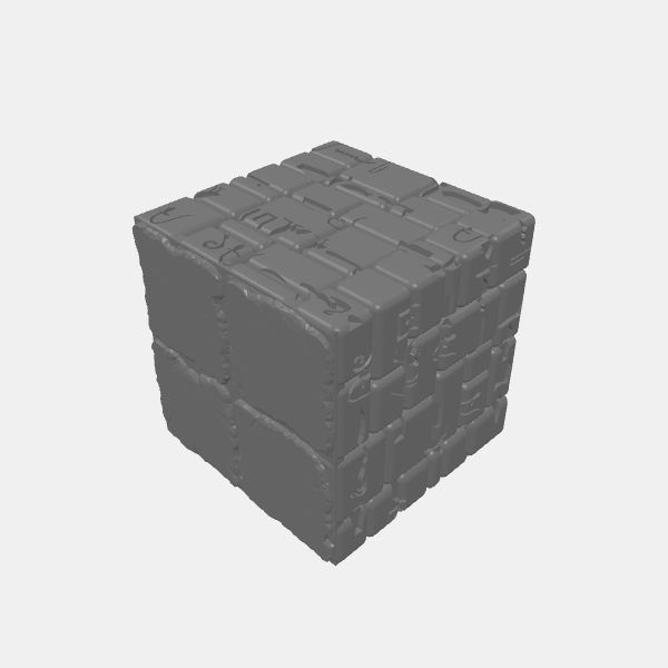 Stackers - Ancient Sandstone - Block Square 2x2 Tall v1.0.stl