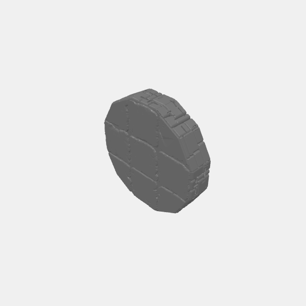 Stackers - Ancient Sandstone - Block Round 3x3 Short v1.0.stl