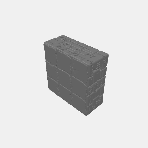 Stackers - Ancient Sandstone - Block Square 3x3 Mid v1.0.stl