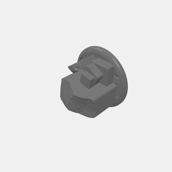 Objective Markers - Ancient Sandstone - Numbered - 5 - Stone Block with Eye v1.0.stl