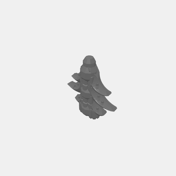 Billions Suns - Anakuma Fleet - Ship Mass 1 - Gunship v1.0.stl