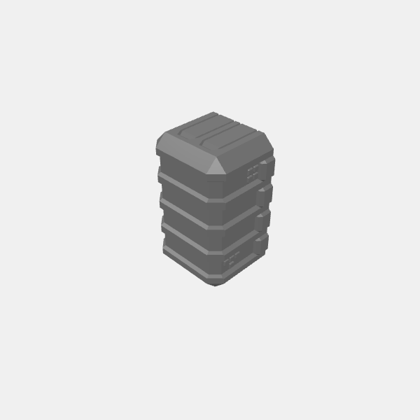 Sci Fi - Scatter Terrain - Energy Storage Unit Rectangular v1.0.stl