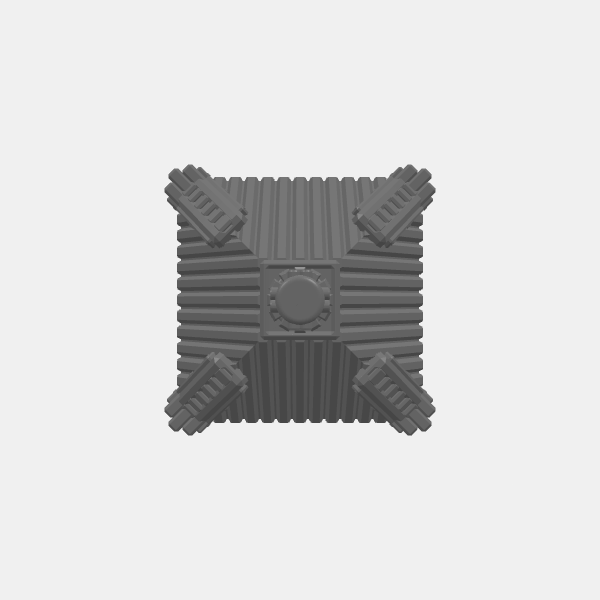 Industrial Sci Fi - Watchtower - Guard Tower 3in Tower Roof v1.0.stl