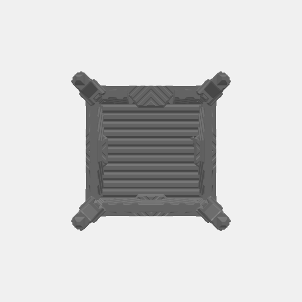 Industrial Sci Fi - Watchtower - Guard Tower 3in Tower Top v1.0.stl