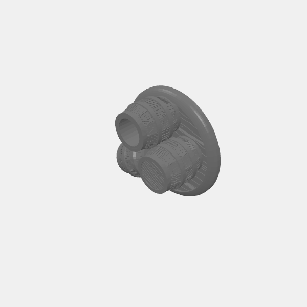 Objective Markers - Fantasy - Boxes and Barrels 1 - Three Barrels v1.0.stl