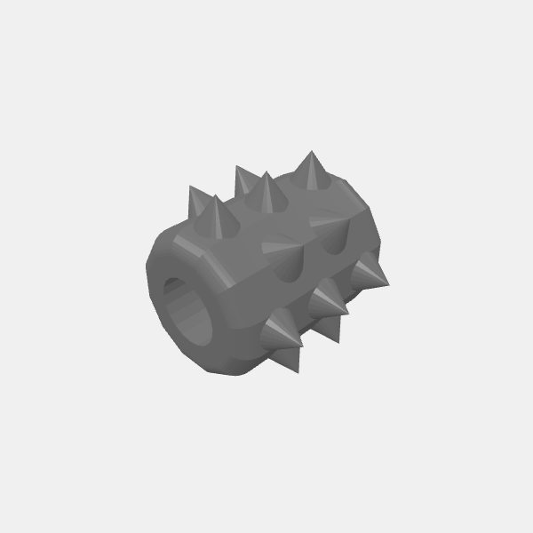 Gaslands - Wrecking Ball - Spiked Cylinder v1.0.stl