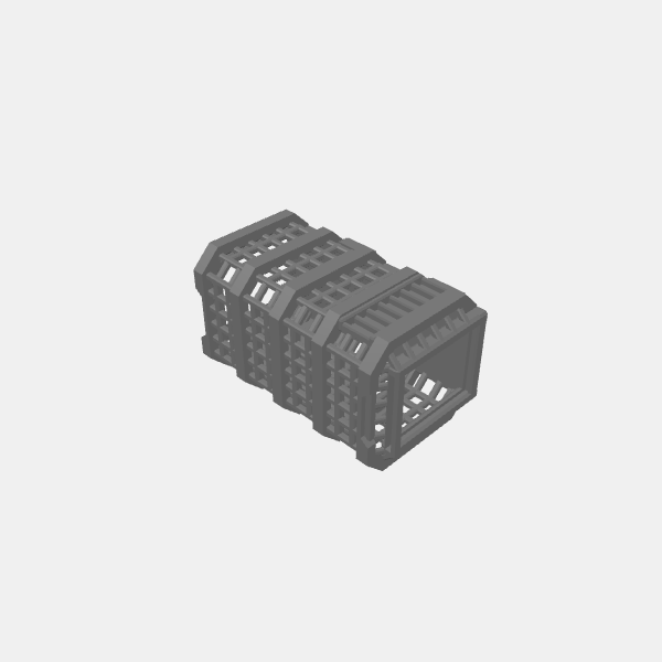 Sci Fi - Shipping Container - Style 4 Cage - Long v1.0.stl