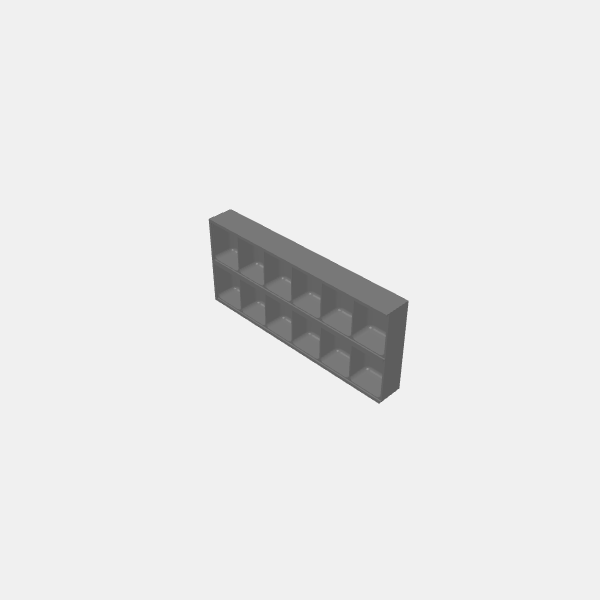 Game Token Box with Sliding Top - Box 2x6 v1.0.stl