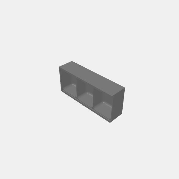 Game Token Box with Sliding Top - Box 1x3 v1.0.stl